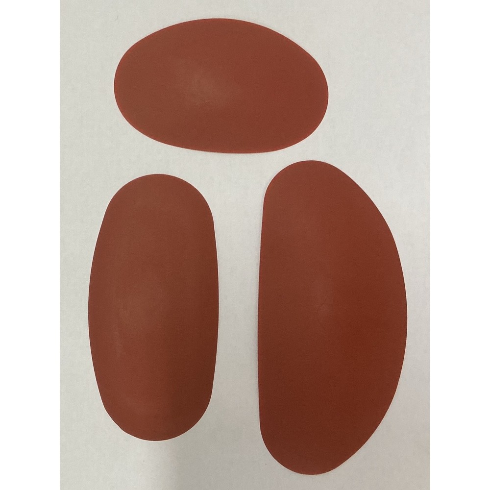 T1028 chrysanthos Rubber Kidney Shape 3pcs / set