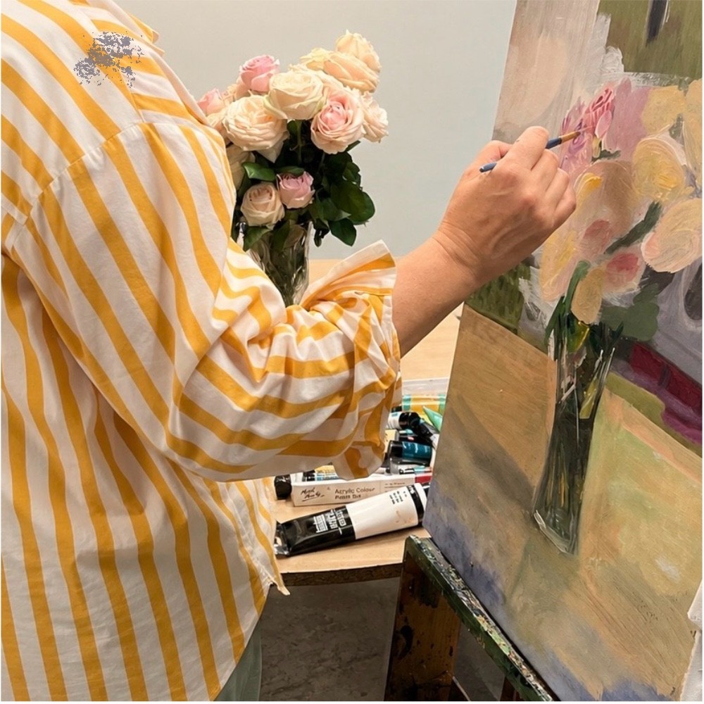 PAINTING ON CANVAS WITH ACRYLICS