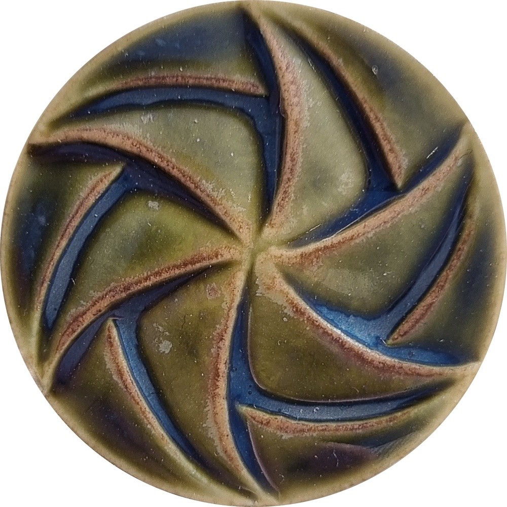 SE133 chrysanthos Stoneware Exotic Green Agate