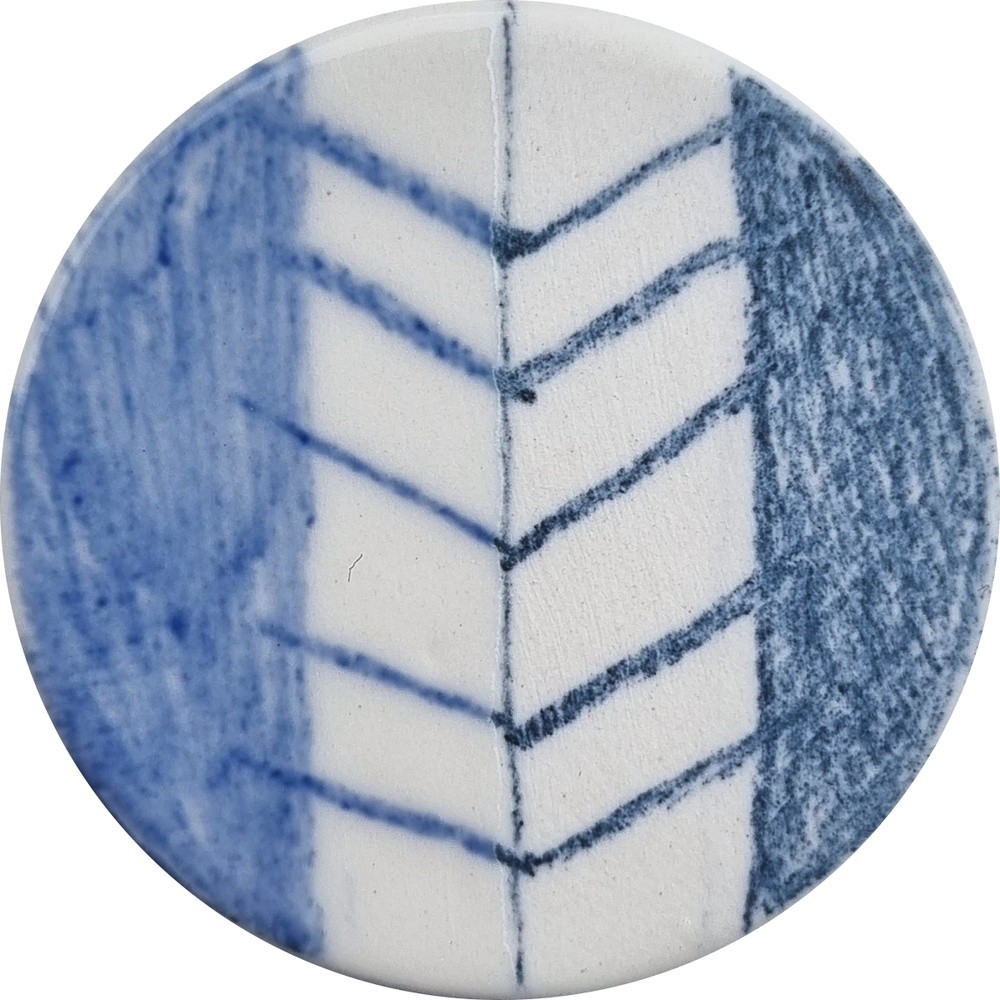 UP009 chrysanthos Underglaze Pencil Blue